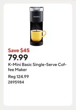 Staples K-Mini Basic Single-Serve Coffee Maker offer