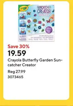 Staples Crayola Butterfly Garden Suncatcher Creator offer