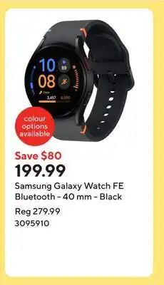 Staples Samsung Galaxy Watch FE Bluetooth - 40 mm - Black offer