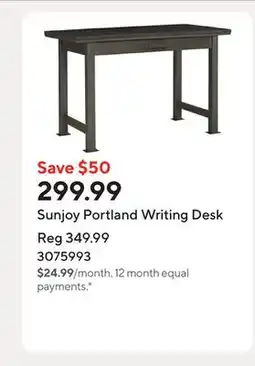 Staples Sunjoy Portland Writing Desk offer