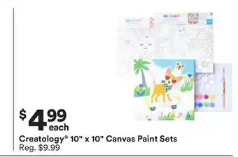 Michaels Creatology 10 x 10 Canvas Paint Sets offer