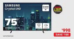 Visions Electronics Samsung 75 U7900F Smart TV offer