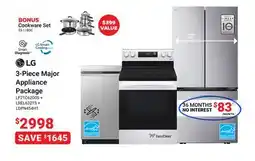 Visions Electronics LG 3-Piece Major Appliance Package offer