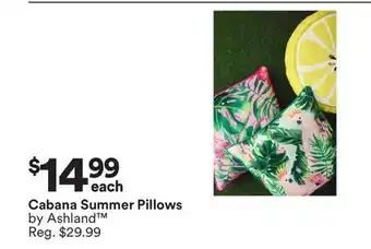 Michaels Cabana Summer Pillows by Ashland offer