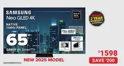 Visions Electronics Samsung 65 Q8N0F 4K Smart TV offer