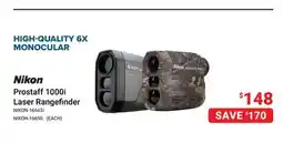 Visions Electronics Nikon Prostaff 1000i Laser Rangefinder offer