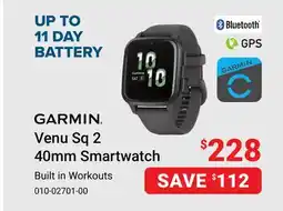 Visions Electronics Garmin Venu Sq 2 40mm Smartwatch offer