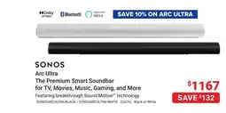 Visions Electronics SONOS Arc Ultra The Premium Smart Soundbar for TV, Movies, Music, Gaming, and More offer