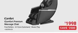Visions Electronics iComfort Premium Massage Chair offer