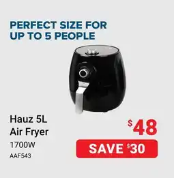 Visions Electronics Hauz 5L Air Fryer offer