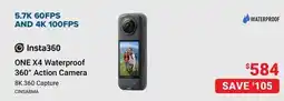Visions Electronics Insta360 ONE X4 Waterproof 360° Action Camera offer