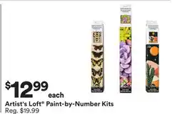Michaels Artist's Loft Paint-by-Number Kits offer
