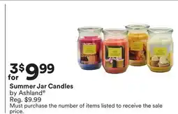 Michaels Summer Jar Candles by Ashland offer