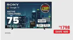 Visions Electronics Sony 75 X90L 4K Smart TV offer
