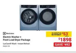 Visions Electronics Electrolux Electric Washer + Front Load Dryer Package offer
