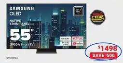 Visions Electronics SAMSUNG OLED 55 NATIVE 120Hz PANEL S90DA Smart TV offer