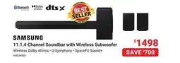 Visions Electronics Samsung 11.1.4-Channel Soundbar with Wireless Subwoofer offer