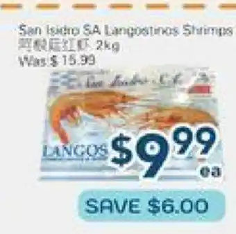 Oceans Fresh Food Market San Isido SA Langos Shrimps offer