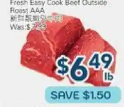 Oceans Fresh Food Market Fresh Easy Cook Beef Outside Roast AAA offer