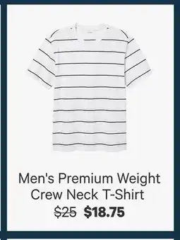 Joe Fresh Men's Premium Weight Crew Neck T-Shirt offer