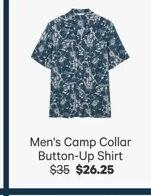 Joe Fresh Men's Camp Collar Button-Up Shirt offer