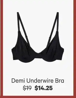 Joe Fresh Demi Underwire Bra offer