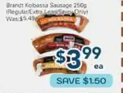 Oceans Fresh Food Market Brandt Kolbassa Sausage offer