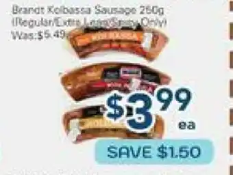 Oceans Fresh Food Market Brandt Kolbassa Sausage offer