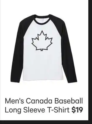 Joe Fresh Men's Canada Baseball Long Sleeve T-Shirt offer