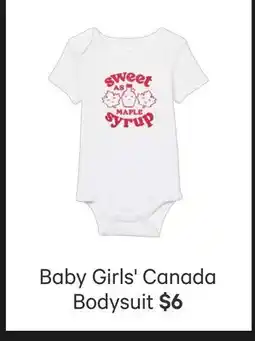 Joe Fresh Baby Girls' Canada Bodysuit offer