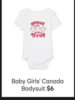 Joe Fresh Baby Girls' Canada Bodysuit offer
