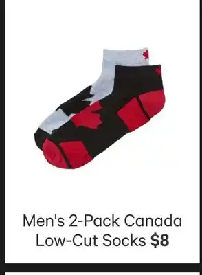Joe Fresh Men's 2-Pack CanadaLow-Cut Socks offer