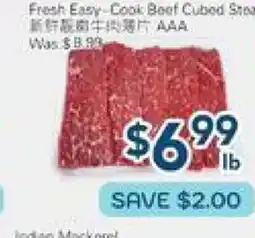 Oceans Fresh Food Market Fresh Easy-Cook Beef Cubed Steak offer