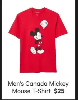 Joe Fresh Men's Canada MickeyMouse T-Shirt offer