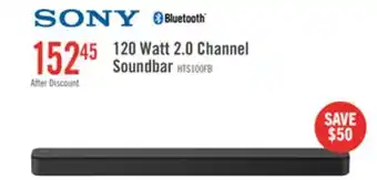 The Brick SONY 2.0 CH Bass Reflex S-Force Front Surround Soundbar (HTS100F) offer