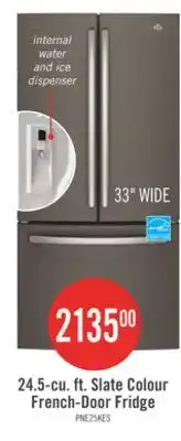 The Brick Profile 33 24.5 Cu. Ft. French-Door Refrigerator - Slate - PNE25NMLKES offer