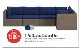 The Brick Naples 5-Piece Patio Set - Blue offer