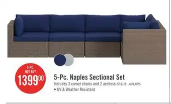 The Brick Naples 5-Piece Patio Set - Blue offer