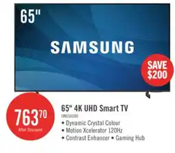 The Brick Samsung 65 4K UHD Edge Lit Dynamic Crystal Colour HDR10+ 60Hz Smart TV (UN65DU8000FXZC) offer