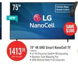 The Brick LG 75 NanoCell AI NANO80 4K Smart TV (75NANO80AUA.ACC) offer