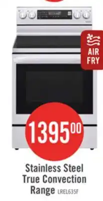 The Brick LG 6.3 Cu. Ft. Smart Electric Range with Air Fry and True Convection - Smudge Proof Stainless Steel offer