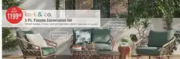 The Brick Kort & Co. Panama 5-Piece Patio Conversation Set offer