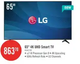 The Brick LG 65 UA77 4K UHD Smart TV offer