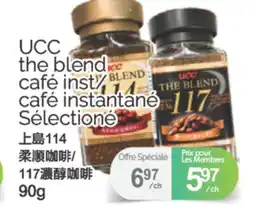T&T Supermarket UCC THE BLEND CAFÉ INST/CAFÉ INSTANTANÉ SÉLECTIONÉ, 90G offer