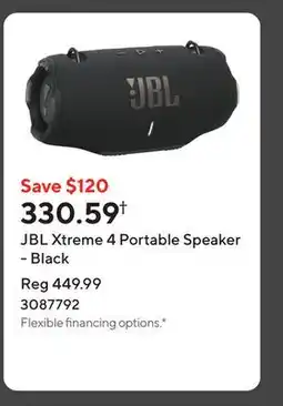 Staples JBL Xtreme 4 Portable Speaker - Black offer