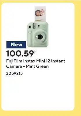 Staples FujiFilm Instax Mini 12 Instant Camera - Mint Green offer