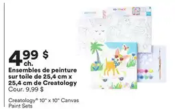 Michaels Ensembles de peinture sur toile de 25,4 cm x 25,4 cm de Creatology offer