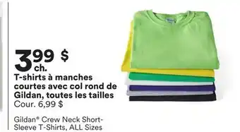 Michaels T-shirts à manches courtes avec col rond de Gildan, toutes les tailles offer