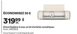 Michaels Cricut Explore 4 avec un lot d'articles numériques offer
