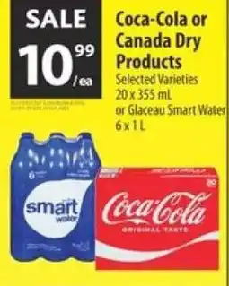 Co-op Coca-cola or canada dry products offer